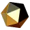 Icosahedron-gold
