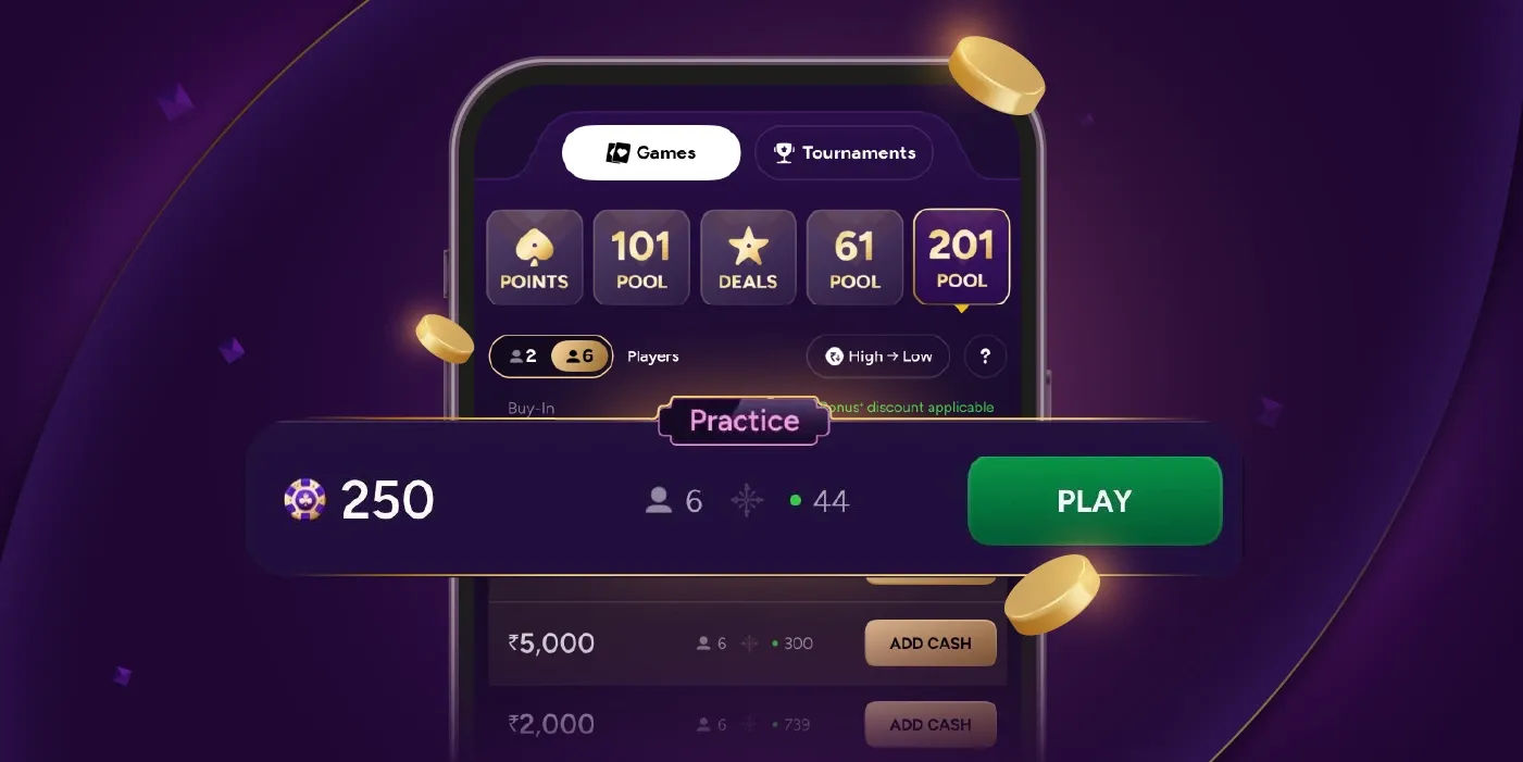 Free rummy practice game